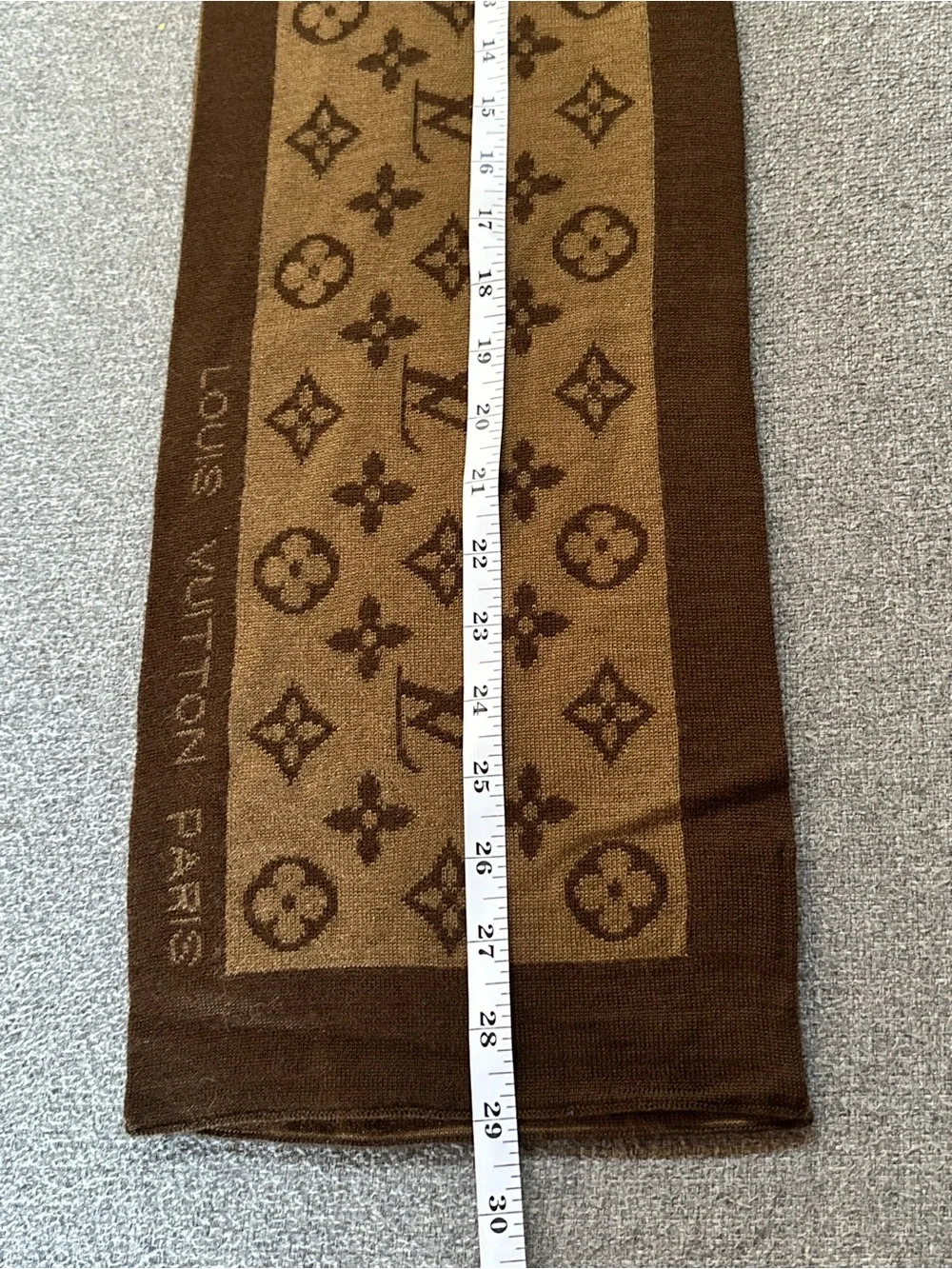 Louis Vuitton Two-Tone Brown Monogram Scarf
